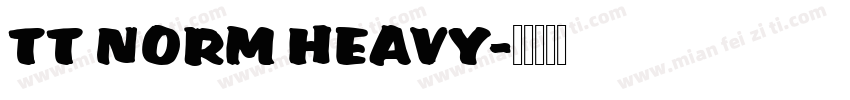 TT NORM HEAVY字体转换